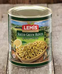 Lemis Dilimli Yeşil Zeytin 2800 g